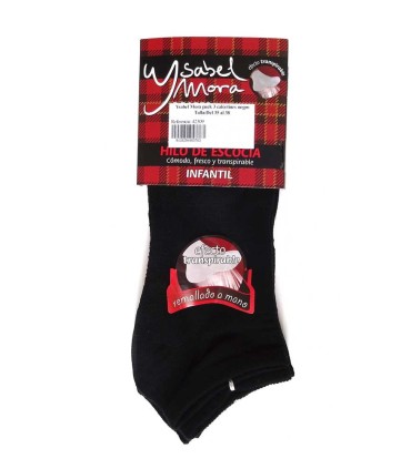 Calcetín Tobillero Infantil Ysabel Mora Negro | lagranota.es