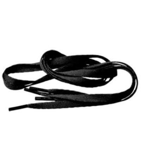 Cordón plano negro 120 cm | Plantillas y material de limpieza en La...