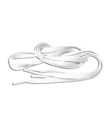 Cordón plano blanco 120 cm  | Plantillas y material de limpieza en ...