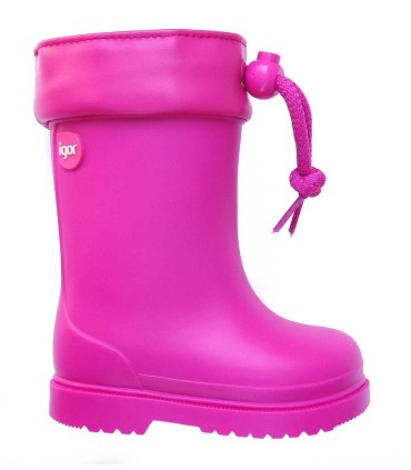 Igor bota de agua Chufo Cuello Fucsia | Botas de agua en La Granota