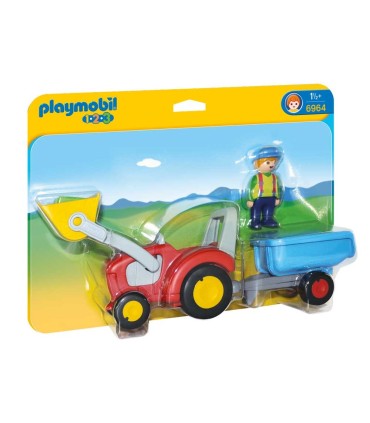 Playmobil 6964 Tractor con Remolque | Playmobil 1·2·3 en La Granota