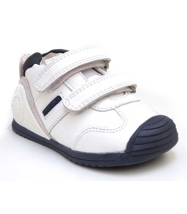 Biomecanics Botita Deportiva Blanca y Azul | Preandante en La Granota