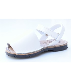 Avarca velcro blanca