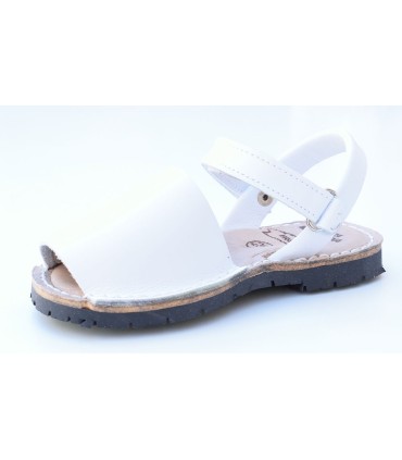 Avarca velcro blanca | Sandalias en La Granota