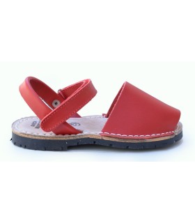 Avarca velcro roja | Sandalias en La Granota