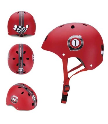 Globber casco junior racing rojo | Cascos y accesorios en La Granota