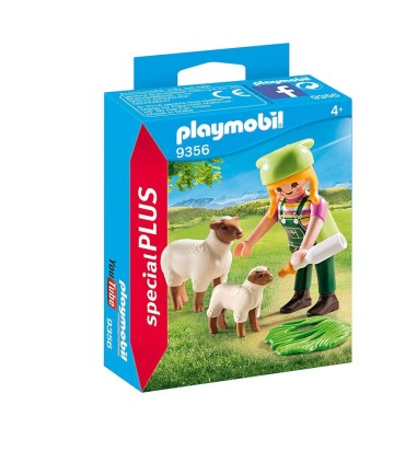 Playmobil 9356 Granjera con Ovejas | Playmobil Special Plus en La G...