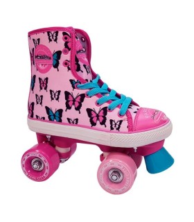Patín Park City Quad Canvas Buterfly | Patines en La Granota