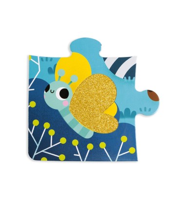 Janod Puzzle Táctil Animales del Bosque | Puzzles en La Granota