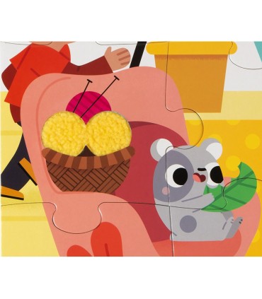 Janod Puzzle Táctil Animales Domésticos | Puzzles en La Granota