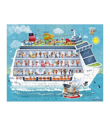 Janod Maletín 2 Puzzles Barco de Crucero | Puzzles en La Granota