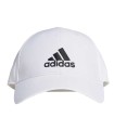 Gorra Adidas BBall Blanca Logo