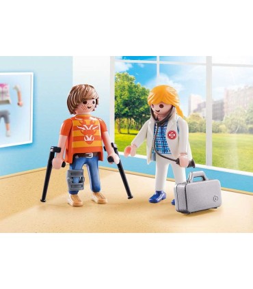 Playmobil 70079 Duo Pack Doctora y Paciente | Playmobil en La Granota