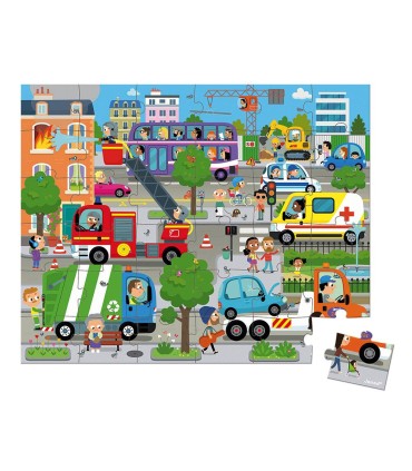 Puzzle La Ciudad 36 piezas Janod | Puzzles en La Granota
