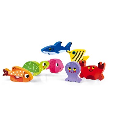 Puzzle Encajable Mundo Submarino Janod | Puzzles en La Granota