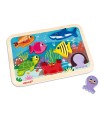 Puzzle Encajable Mundo Submarino Janod