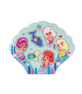 Puzzle Encajable Sirenas Janod | Puzzles en La Granota