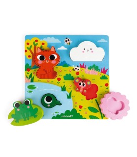 Puzzle Encajable Escondite La Naturaleza Janod | Puzzles en La Granota