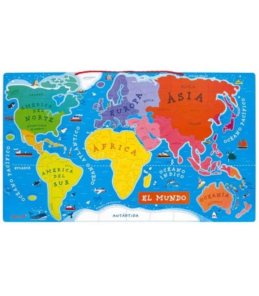 Puzzle Magnético Mapa del Mundo Janod | Puzzles en La Granota