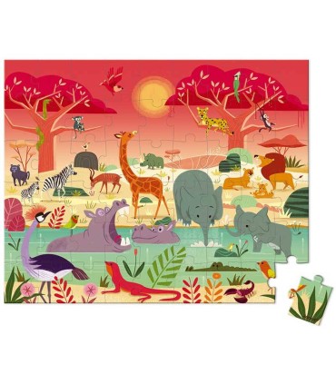 Puzzle La Reserva de Animales Janod 54 Piezas | Puzzles en La Granota