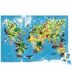 Puzzle Educativo Animales en Peligro de Extinción Janod 200 Piezas