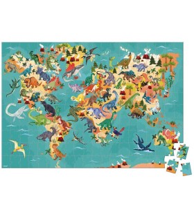 Puzzle Educativo Los Dinosaurios Janod 200 Piezas  Puzzles en La Granota