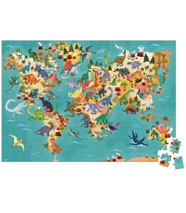 Puzzle Educativo Los Dinosaurios Janod 200 Piezas  Puzzles en La Granota