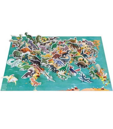 Puzzle Educativo Los Dinosaurios Janod 200 Piezas  Puzzles en La Granota