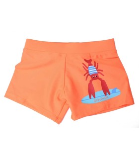 Bañador Bóxer Niño Naranja Surf