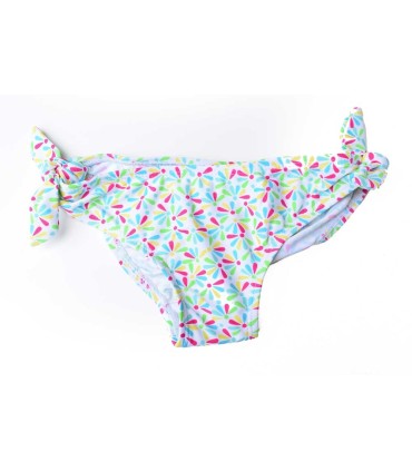 Braguita Baño Blanco con Florecitas Flúor | La Granota