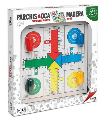 Tablero parchís y Oca con Accesorios | Juegos de mesa La Granota