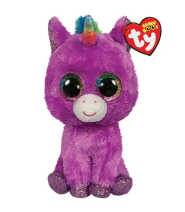 Peluche Beanie Boos Unicornio Rosette Purple 15 cm | La Granota