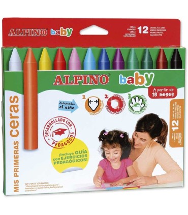 Ceras Alpino Baby Caja 12 Unidades | Pintura en La Granota