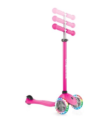 Patinete Globber Primo Lights Rosa Neón | Patinetes en La Granota