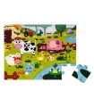 Puzzle Táctil Los Animales de la Granja 20 Piezas Janod