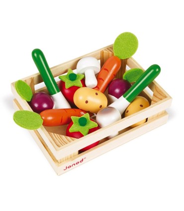 Caja 12 Verduras de Madera Janod | La Granota Online