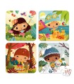 Set 4 Puzzles Evolutivos Las Cuatro Estaciones Janod