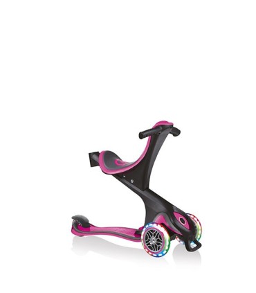 Patinete Globber GO.UP Comfort Lights Rosa | La Granota