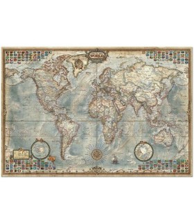 Puzzle El Mundo Mapa Político Educa 4000 Piezas | Puzzles La Granota