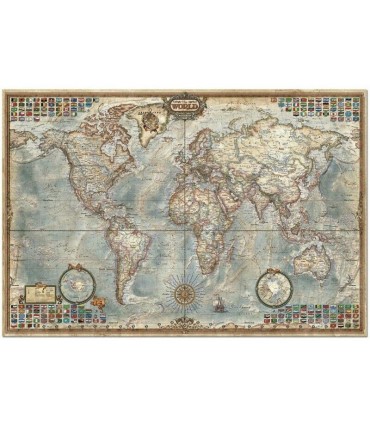 Puzzle El Mundo Mapa Político Educa 4000 Piezas | Puzzles La Granota
