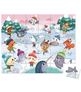 Puzzle Fiesta en la Nieve Janod 36 Piezas | La Granota