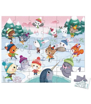 Puzzle Fiesta en la Nieve Janod 36 Piezas | La Granota