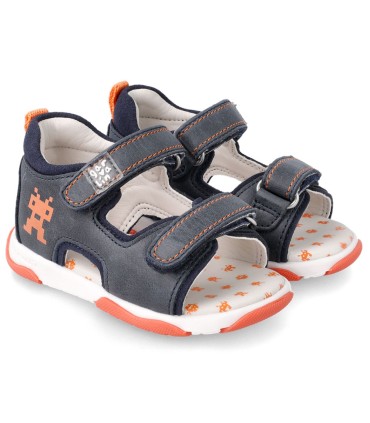 Sandalia Garvalín Niño Azul Marino