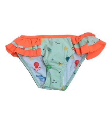 Braguita Baño Verde Pececitos y Volantes Go&Win | La Granota