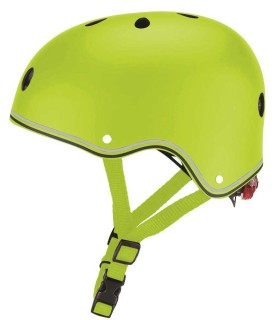 Casco Globber Junior Primo Lights Verde Lima | Cascos y accesorios en La Granota