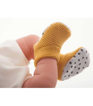 Bebé Recién Nacido Nico Manta Mostaza Muñecas Antonio Juan | La Granota