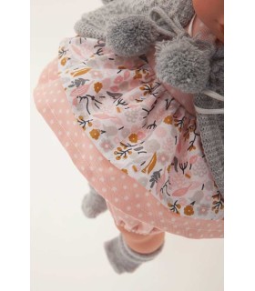 Muñeca Dato Vestido Chaqueta Gris