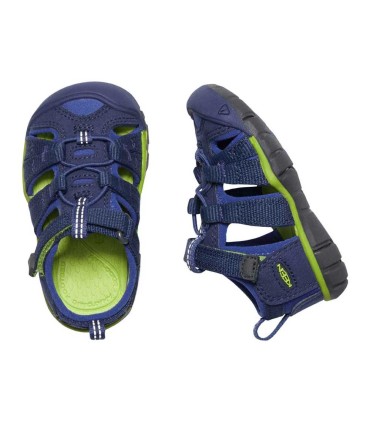 Sandalia Keen Seacamp II CNX Blue Depths Chartreuse Infantil | La Granota