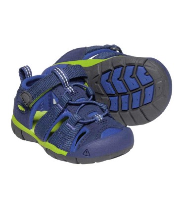 Sandalia Keen Seacamp II CNX Blue Depths Chartreuse Infantil | La Granota