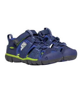 Sandalia Keen Seacamp II CNX Blue Depths Chartreuse Infantil